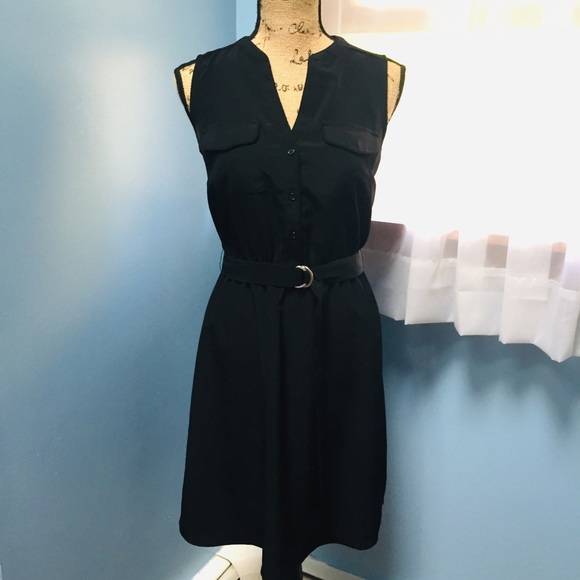 Mossimo Supply Co. Dresses & Skirts - Mossimo Sleeveless Black Dress with Belt